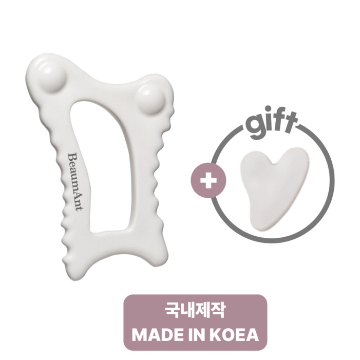 뷰망뜨 국내제작 세라믹 두피 괄사 천연 국산 도자기, 1개