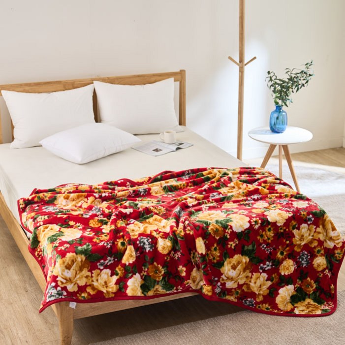 옛날 감성 레트로 초극세사 밍크 담요150x200cm