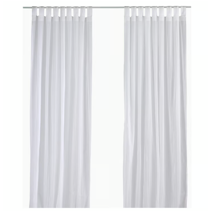 이케아 마틸다 속커튼 순면 140x250cm (2장)