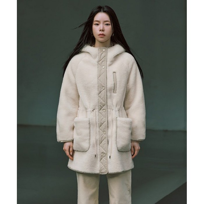 매장정품 더엣지 THEATG 25FW 후드 시어링 자켓 2068015954 137237