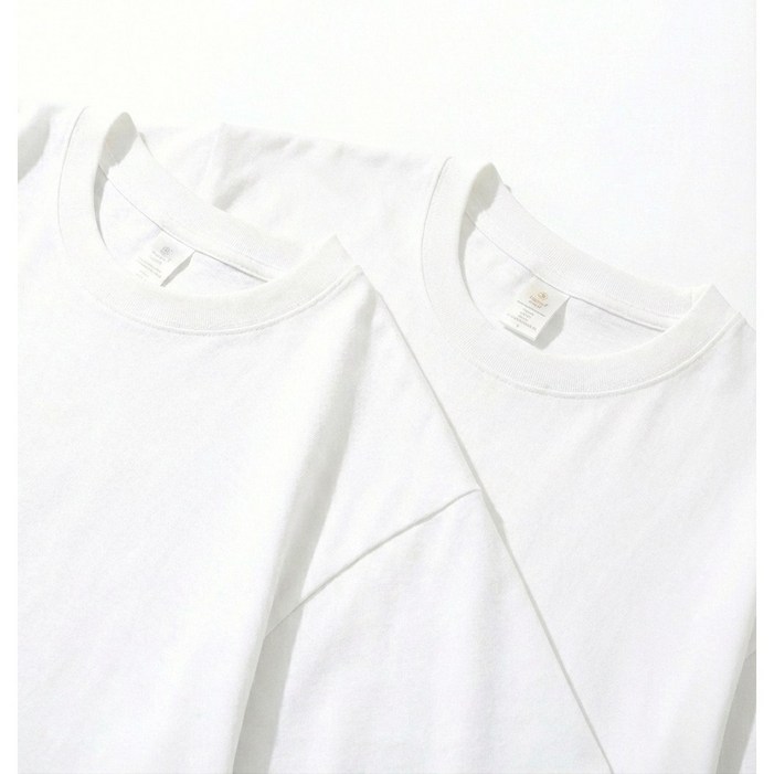 도채리 11 두툼한 260G 100 순면 프리미엄 반팔 무지 티셔츠