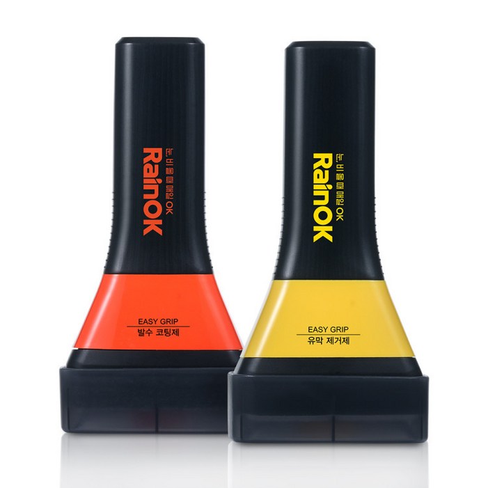 불스원 Rain OK NEW 이지그립 유막제거제 120ml  발수코팅제 120ml 세트, 1개