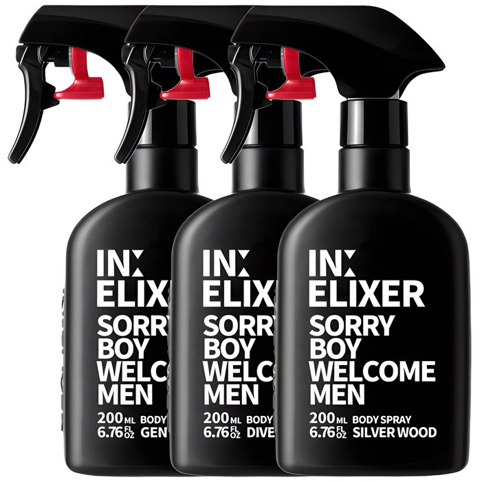 이넬릭서 바디스프레이 남자향수 풀세트 3종