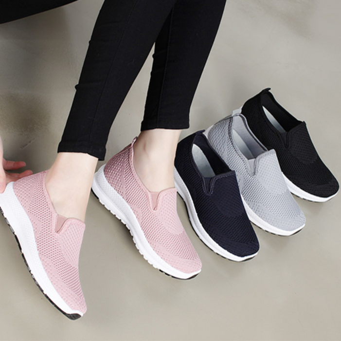 행텐 여성  발편한 푹신 아쿠아 매쉬 슬립온 HT52