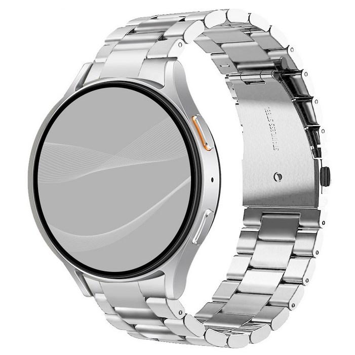 아이드 갤럭시워치 호환 클래식 메탈 스트랩 밴드, 실버