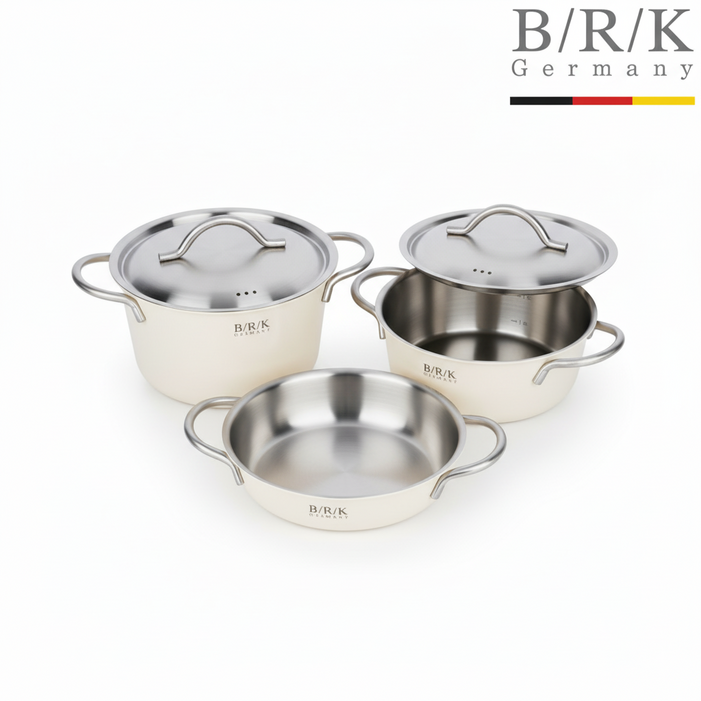 BRK냄비세트 독일 명품 냄비 인덕션 스테인리스 스텐 냄비 3종, 밀크, 1세트, 18cm3종