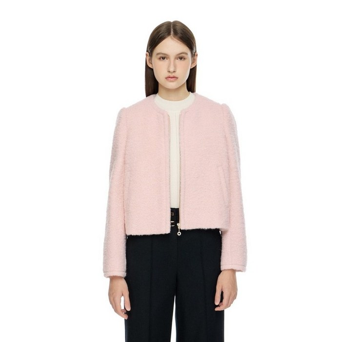 백화점 정품 듀엘 여성자켓 신세계단독퍼프 슬리브 부클 집업 자켓D244MSF042