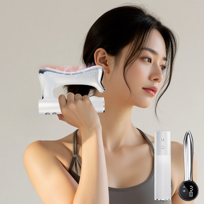 YINUO 근막 괄사 저주파 마사지기 저주파기 고성능 미세전류 바디 라인 관리 M062