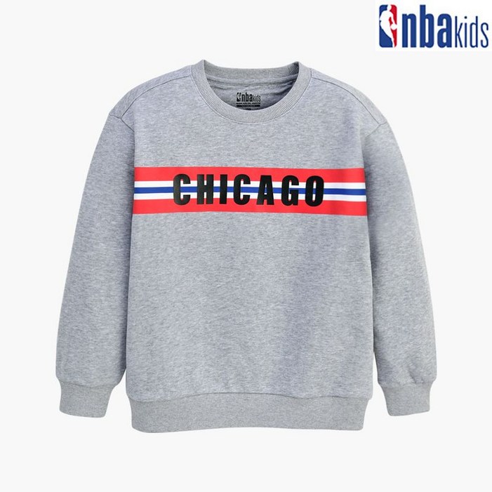 NBA KIDS BOS 루즈핏 스트라이프 레터링 맨투맨  K211TS010P