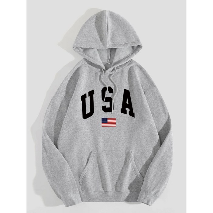 USA 기모 후드티 티셔츠 맨투맨