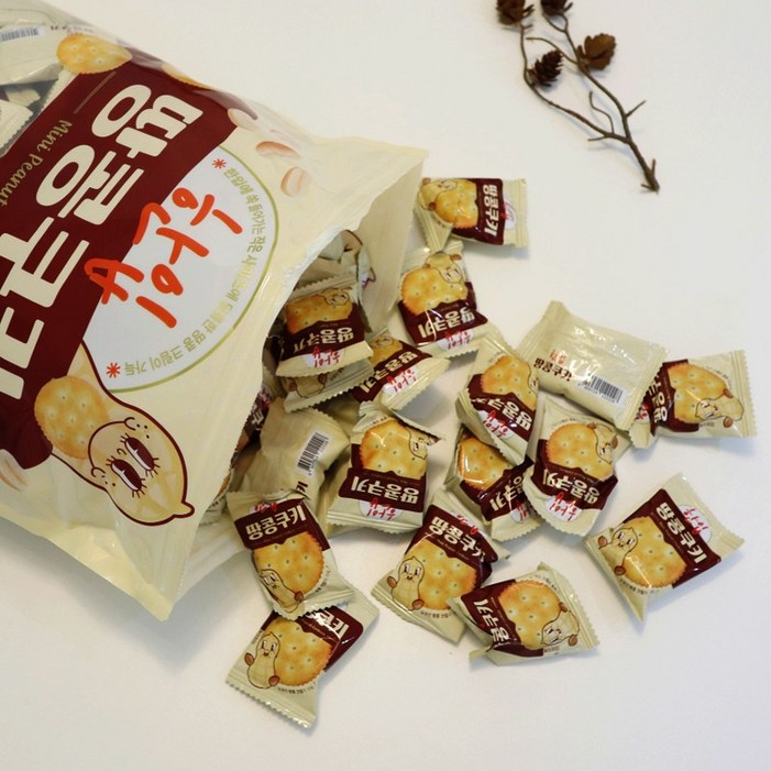 한입 땅콩쿠키 대용량 커피과자 약160개입, 1kg, 1개