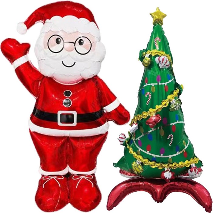 루이스 크리스마스 대형 스탠딩풍선 산타 은박풍선 세트