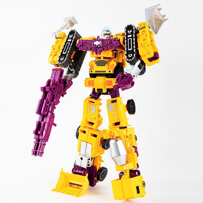 토요요 6in1 변신 로봇 중장비 장난감 자동차 조립 완구 역할놀이 어린이 생일 선물 추천  JMBX2