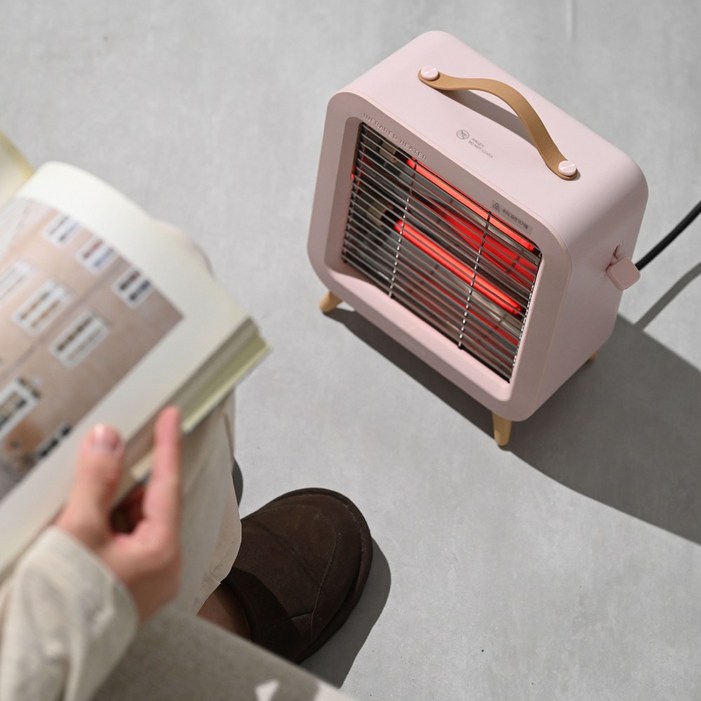 단미 전기히터 미니 발 난로 온풍기 캠핑 난방기 사각형 전기스토브 IHT01