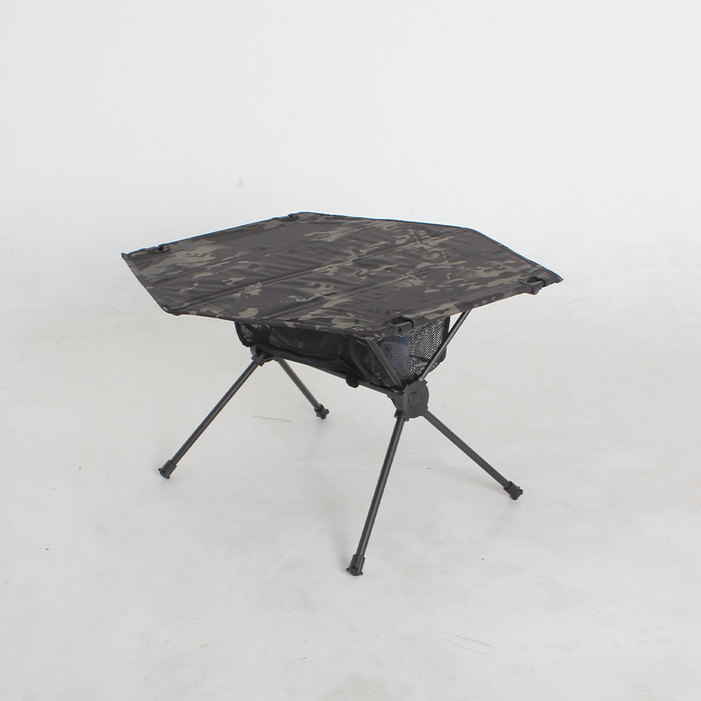경량 육각 캠핑테이블 헥사곤 테이블 백패킹 테이블원 택티컬, 블랙멀티캠