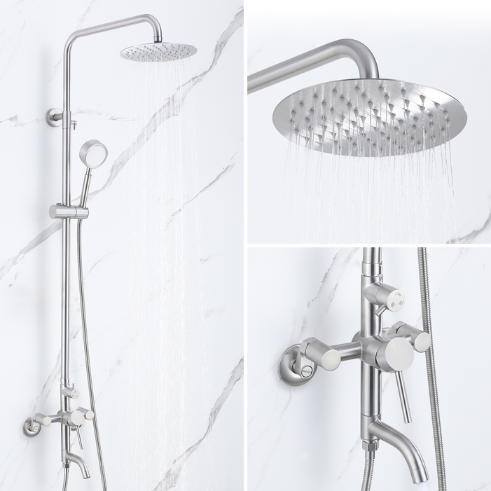 준앤코 SRS 스테인리스 해바라기 샤워기 세트 샤워수전