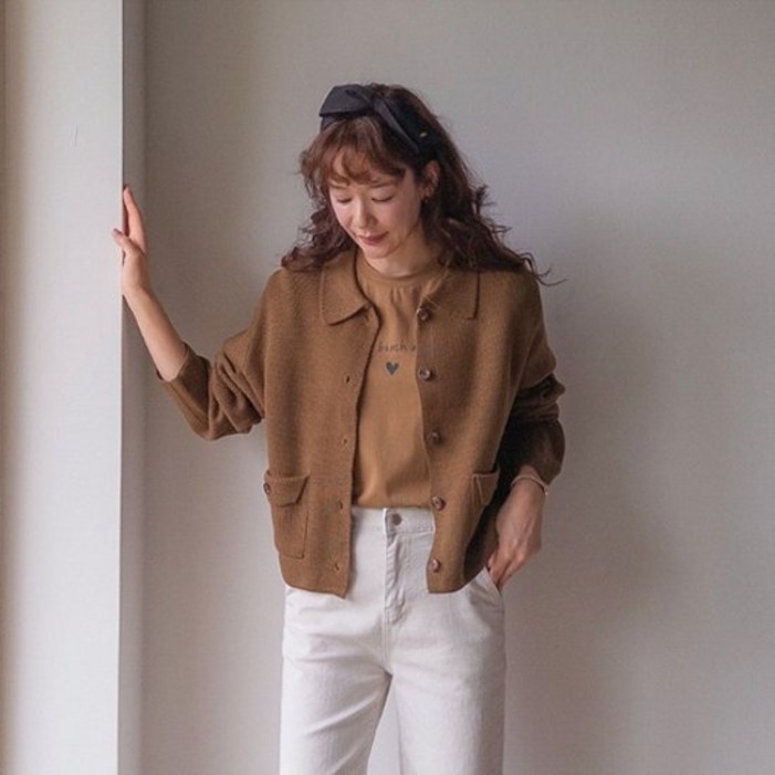 리린 뮤트닝 와플짜임 아웃포켓 꾸안꾸무드 데일리 가디건 3color 2327119