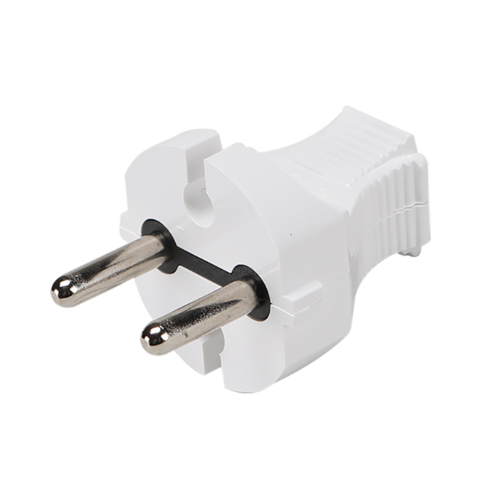 무접지 플러그 220V 일자형 백색 dosel