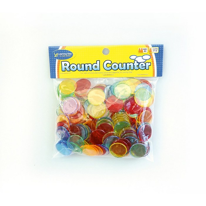 러닝스텝 투명수세기칩6색혼합 약 250pcs, 본품구매, 1개