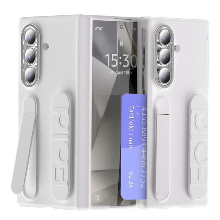 Elvo 갤럭시폴드7 힌지보호 사이드 카드수납 핸드스트랩 풀커버 케이스