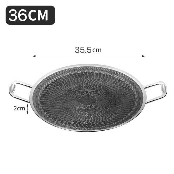 그리들팬 삼겹살 캠핑 불판 기름안튀는 바베큐 스테인레스 그릴팬