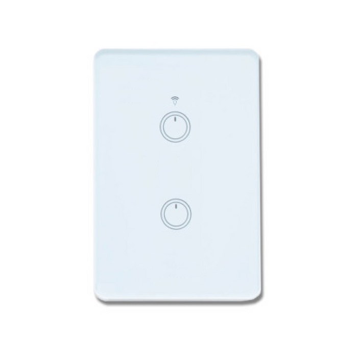 스마트빌 스마트 wifi iot 원격 제어 2구 화이트 스위치 2A440W