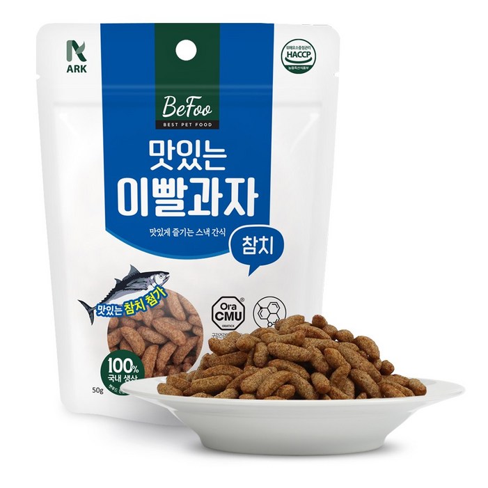 베푸 맛있는 이빨과자 고양이 간식, 6개, 50g, 참치맛 베푸 맛있는 이빨과자 고양이 간식, 6개, 50g, 참치맛
