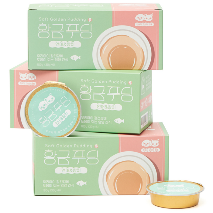 집사일기 반려동물 황금푸딩 간식 미니캔, 혼합맛연어참치, 30g, 36개