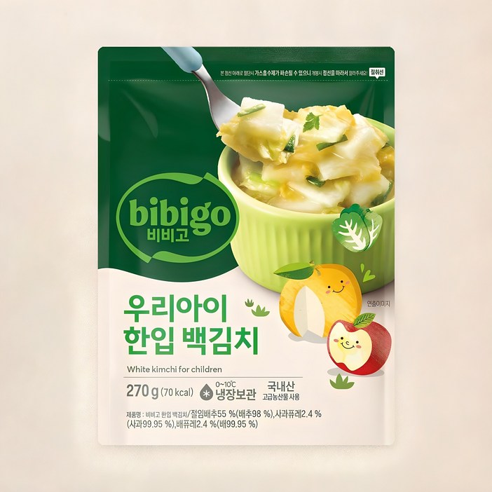 로켓프레시 비비고 우리아이 한입 백김치