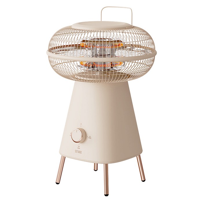 소싱 카본 가정용 업소용 오방 난로 전기 히터, SF22H01A, 베이지