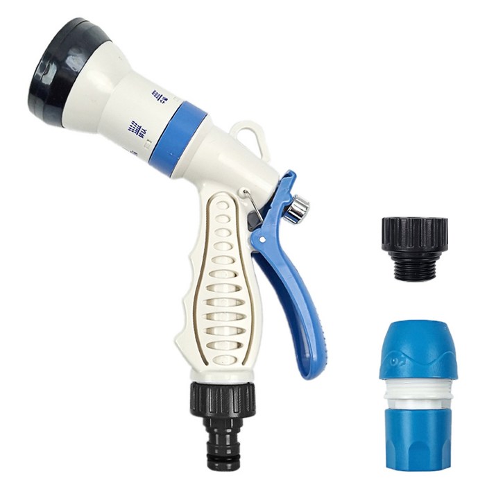 월드크린 국산 다기능 스프레이 건 + 샤워호스용 연결캡 + 일반호스용 연결캡 랜덤 발송, 단일색상, 1개