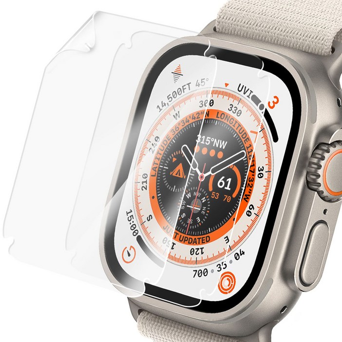 아이몰 애플워치 엣지 풀커버 TPU 액정보호필름 2매