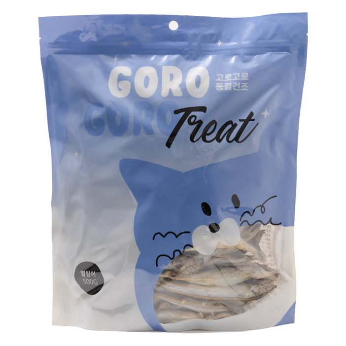 gorogoro 동결건조간식, 열빙어, 500g, 1개 gorogoro 동결건조간식, 열빙어, 500g, 1개