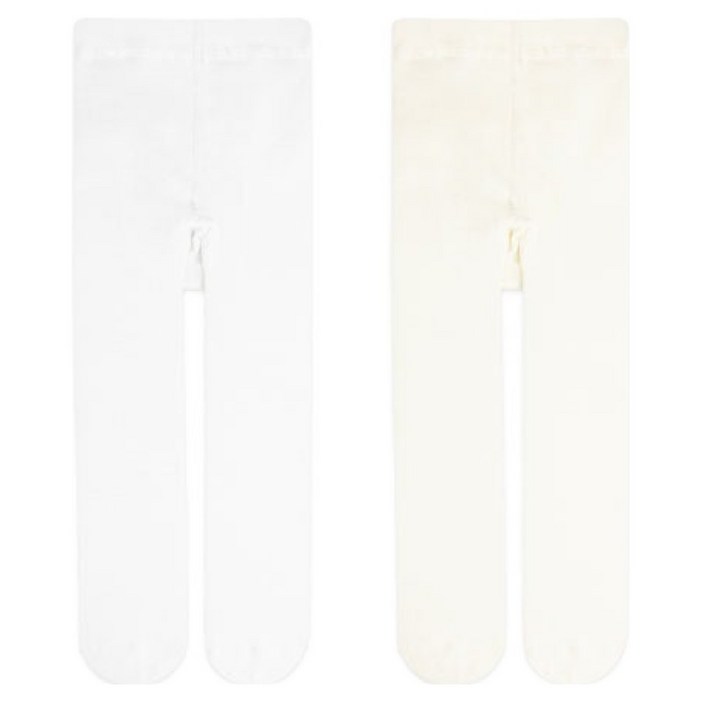 하이베이비키즈 유아용 무지 타이즈 2종 세트