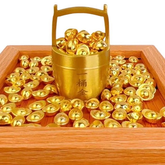 살림만렙 재물운 행운 장식품 미니어쳐, 골드