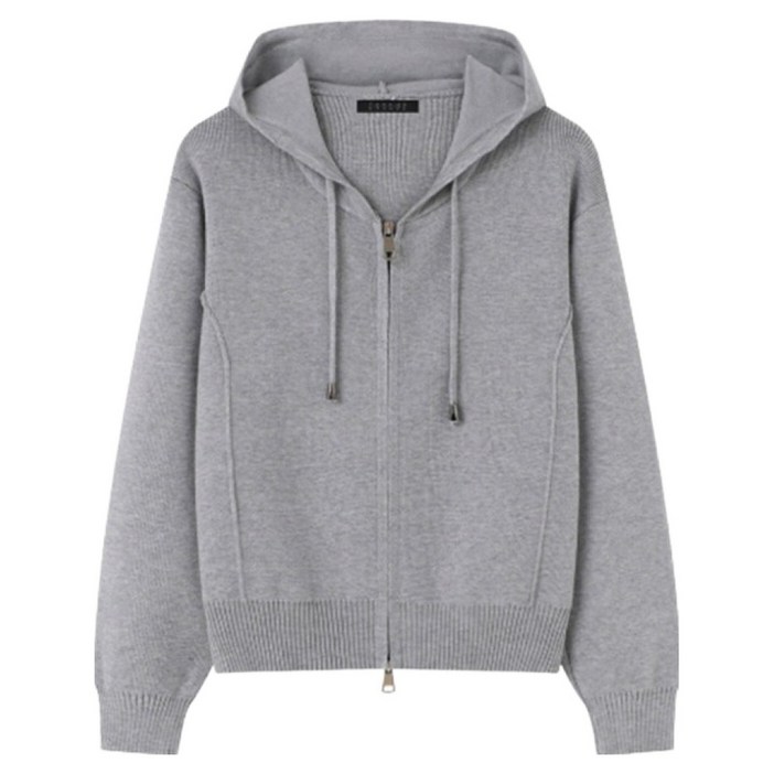 탱커스 여성용 후드 투웨이 집업 니트 가디건 TX4CD005L0