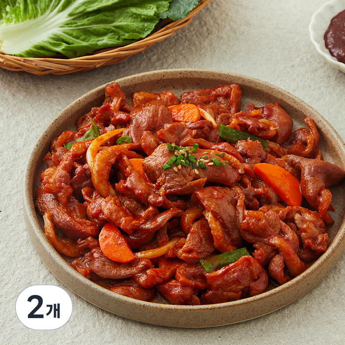 로켓프레시 성화푸드 달수 양념오리주물럭, 1kg, 2개