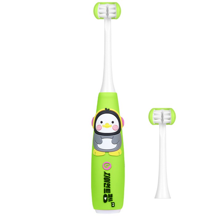 베이비 펭수 3D 키즈 전동 칫솔