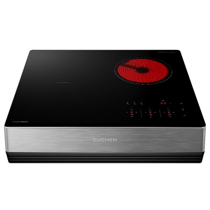 쿠첸 빌트인 FLEX 하이브리드 레인지 3구 + 스탠드케이스 150mm 방문설치, CIR-C3F3120DSBE, 프리스탠딩(150mm)