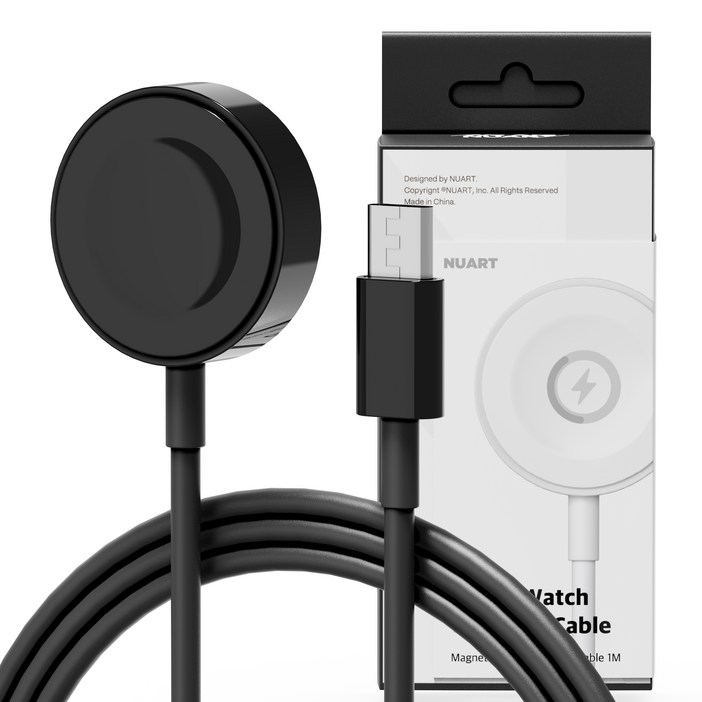 누아트 애플워치 전기종 호환 C타입 무선 충전기 케이블