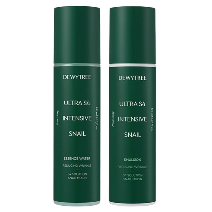 듀이트리 울트라 S4 인텐시브 스네일 에센스워터 150ml 에멀전 150ml, 1세트 듀이트리 울트라 S4 인텐시브 스네일 에센스워터 150ml 에멀전 150ml, 1세트