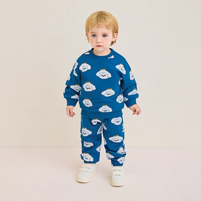 밀크마일 아동용 캡모자퍼피 상하복 세트