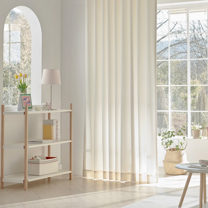 노르디카 형상기억 거실 커튼