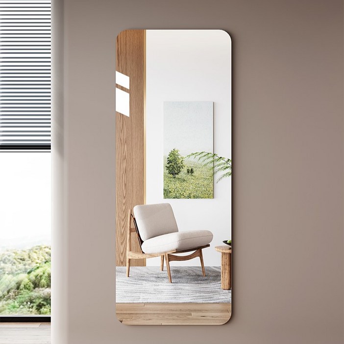 태양유통 고화질 2mm 고급형 부착식 아크릴 전신거울