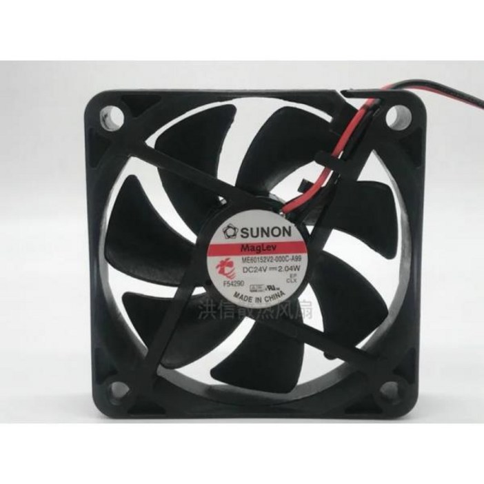 SUNON ME60152V2-000C-A99 정품 CPU 쿨러 선풍기, 고풍량 냉각 선풍기, DC 24V, 2.04W, 6cm