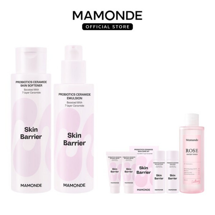 마몽드 본사직영★빠른배송  프로바이오틱스 세라마이드 스킨소프너 200ml에멀젼 150ml 추가사은 5종