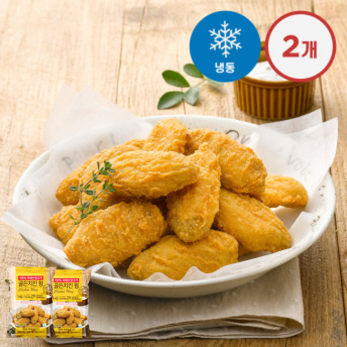 골든치킨 윙 1kg, 2팩 SET, 1kg, 2개