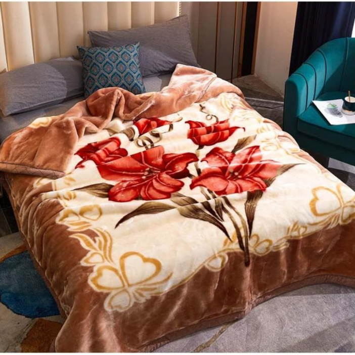 YOPENCE 양면 두꺼운 밍크이불 옛날 밍크담요 할머니담요 레오파드담요 호랑이이불