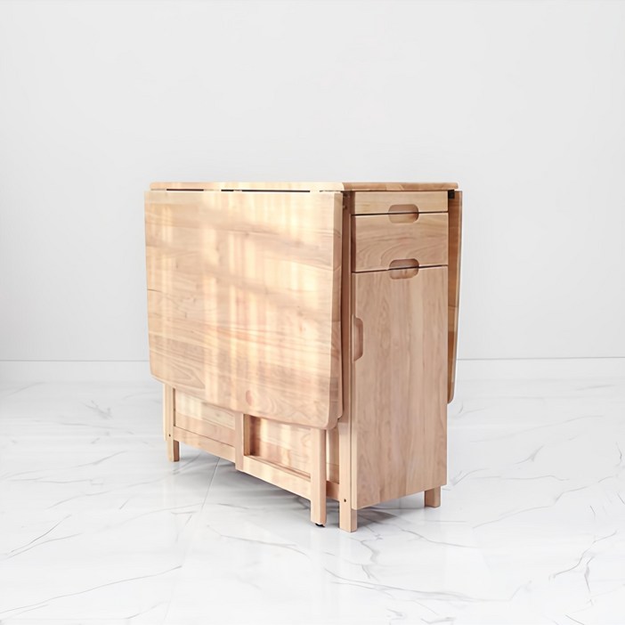 벤트리 벤느 원목 접이식 확장형 식탁 4인용 테이블 의자 미포함