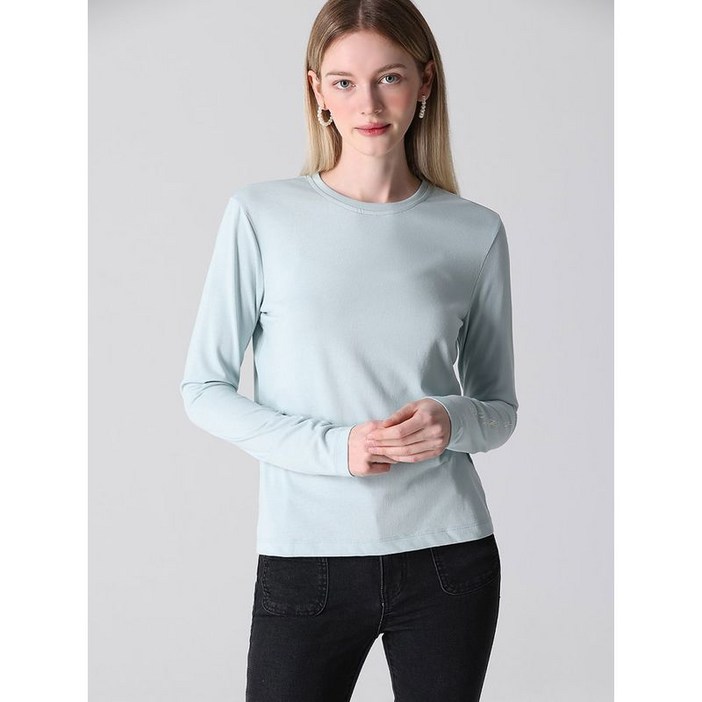 리스트LIST 부드러운 베이직 코튼 레터링 티셔츠 택가격 98000원